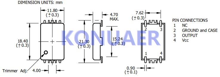 QCT10-FT3-20.000,欧美进口QVS晶振,QCT10石英温补晶振