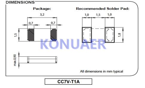CC7V-T1A32.768KHz12.5pF+/-20PPMTAQC,NKD陶瓷晶振,CC7V-T1A晶振 CC7V-T1A32.768KHz12.5pF+/-20PPMTAQC,NKD陶瓷晶振,CC7V-T1A晶振
