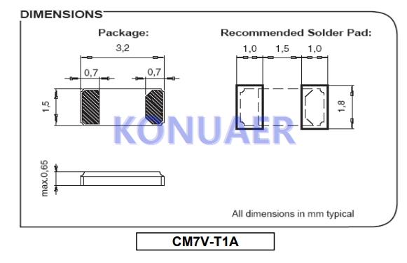 CM7V-T1A32.768KHz12.5pF+/-20ppmTAQC,NKD石英晶振,CM7V-T1A晶振 CM7V-T1A32.768KHz12.5pF+/-20ppmTAQC,NKD石英晶振,CM7V-T1A晶振