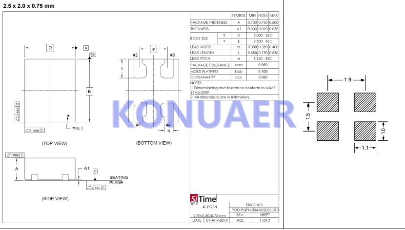 SiT8945BA-12-18EA125.123456D,SITIME有源贴片晶振,SiT8945晶振 SiT8945BA-12-18EA125.123456D,SITIME有源贴片晶振,SiT8945晶振